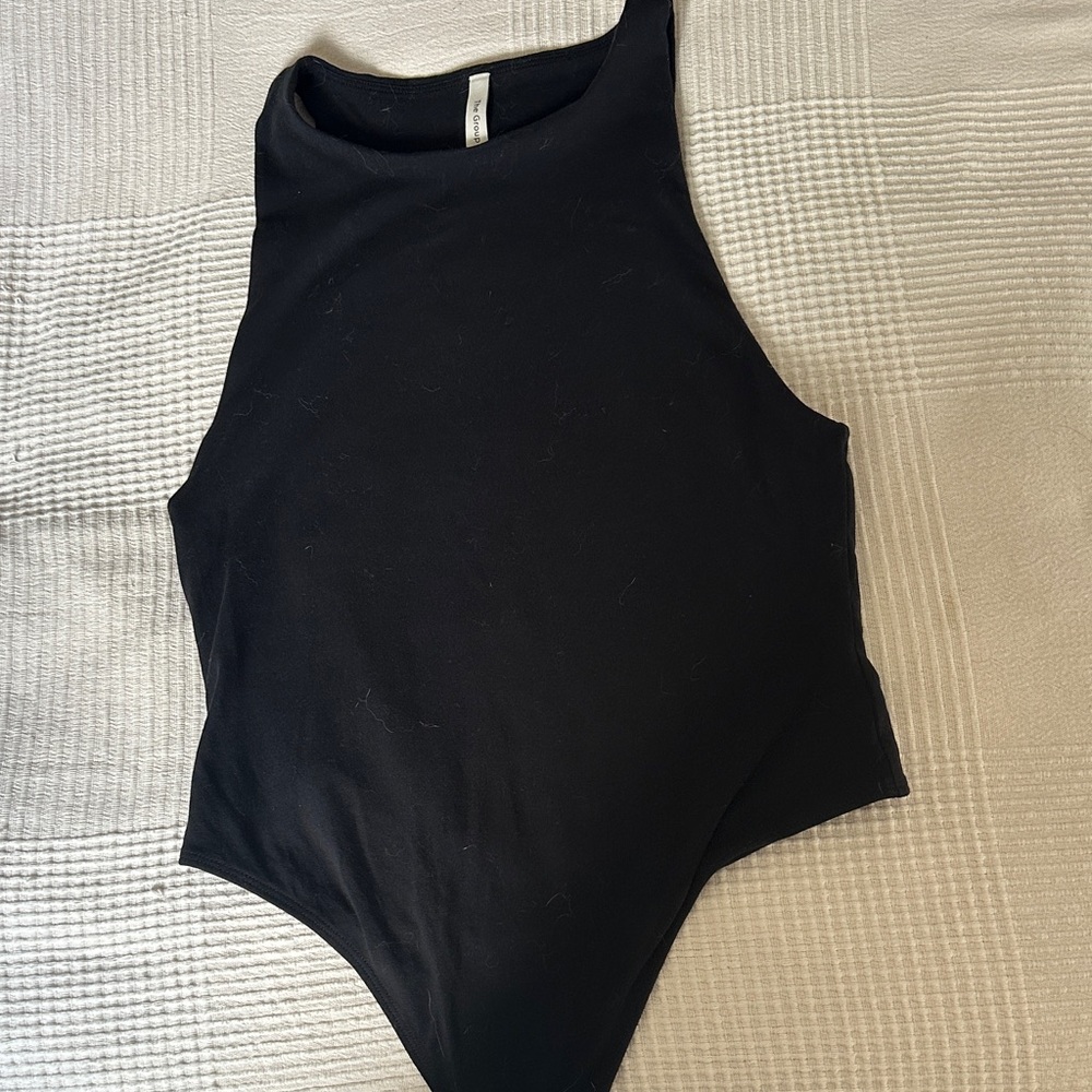 Black Sleeveless Bodysuit
